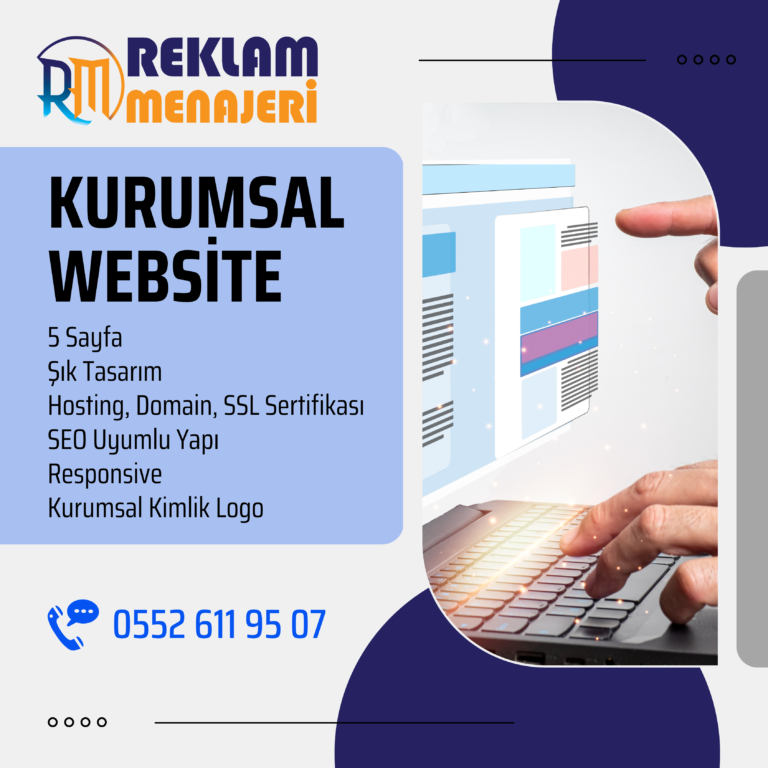 Blue Photo Clean & Corporate Web Design Services Facebook Post